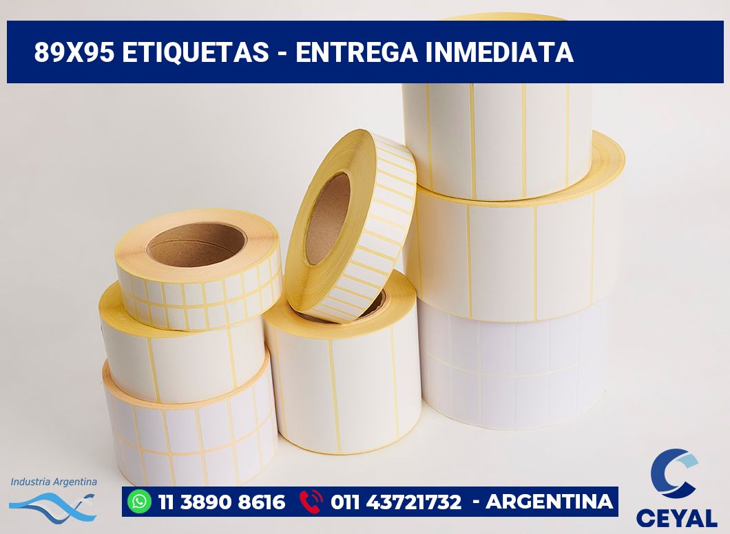 89x95 Etiquetas