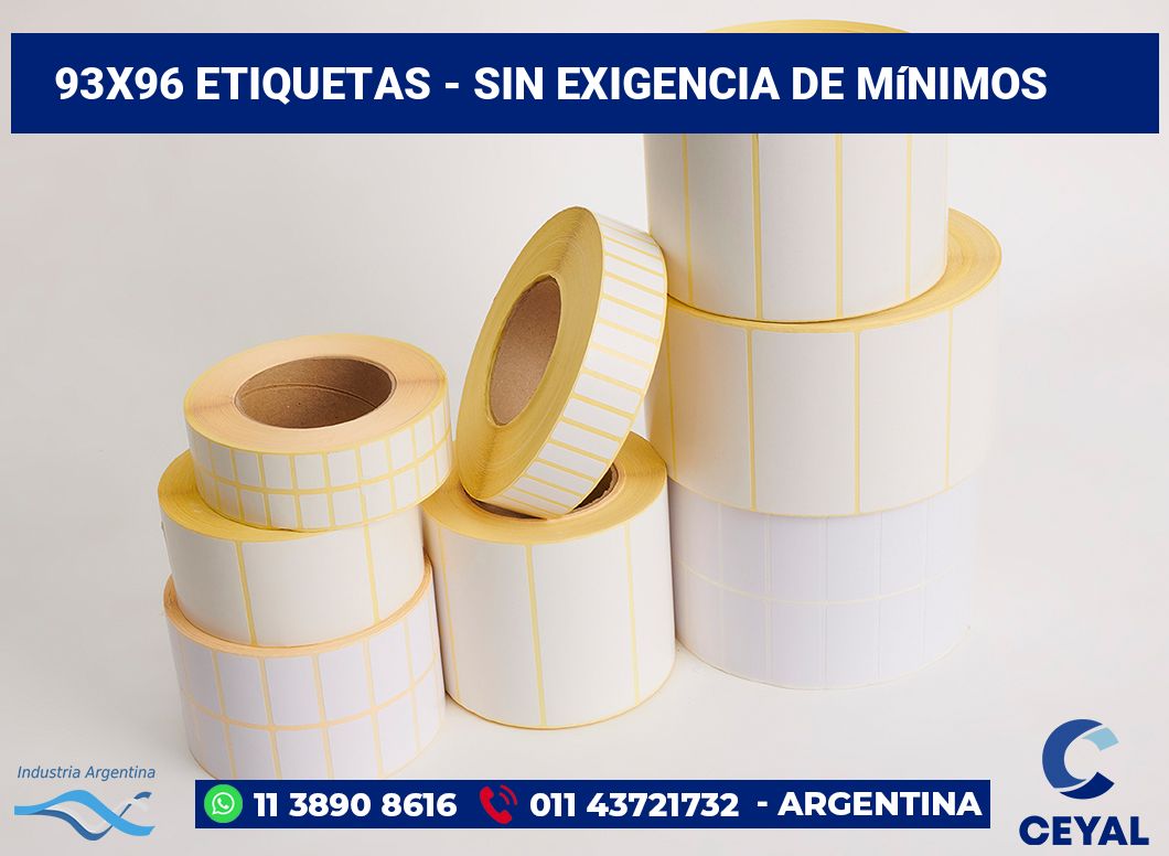 93x96 Etiquetas