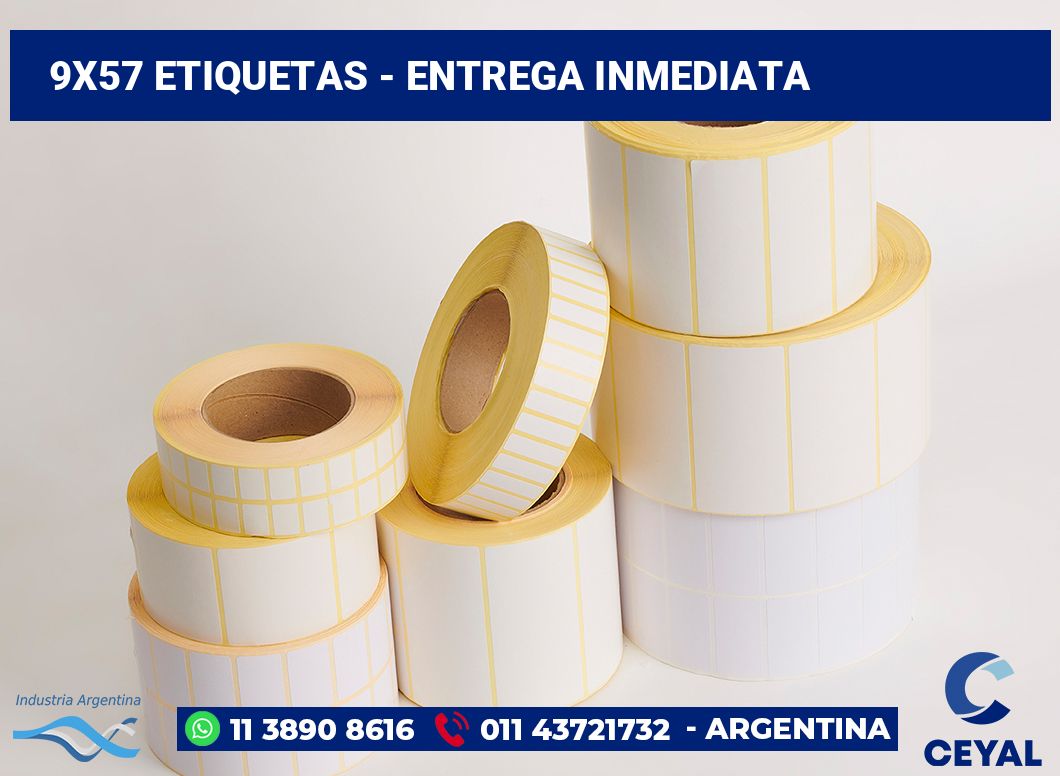 9x57 Etiquetas
