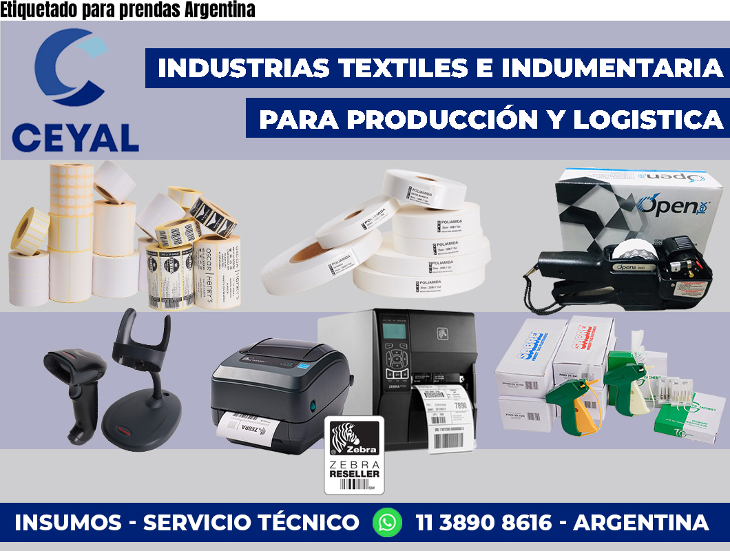 Etiquetado para prendas Argentina
