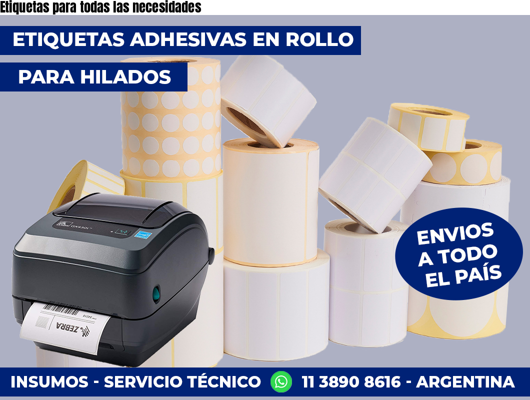 Etiquetas para todas las necesidades