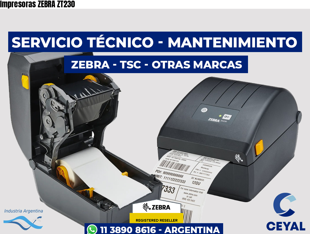 Impresoras ZEBRA ZT230