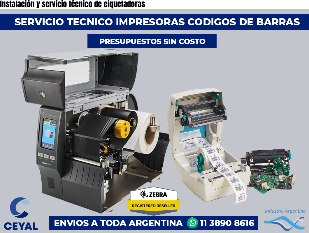 Instalación y servicio técnico de eiquetadoras