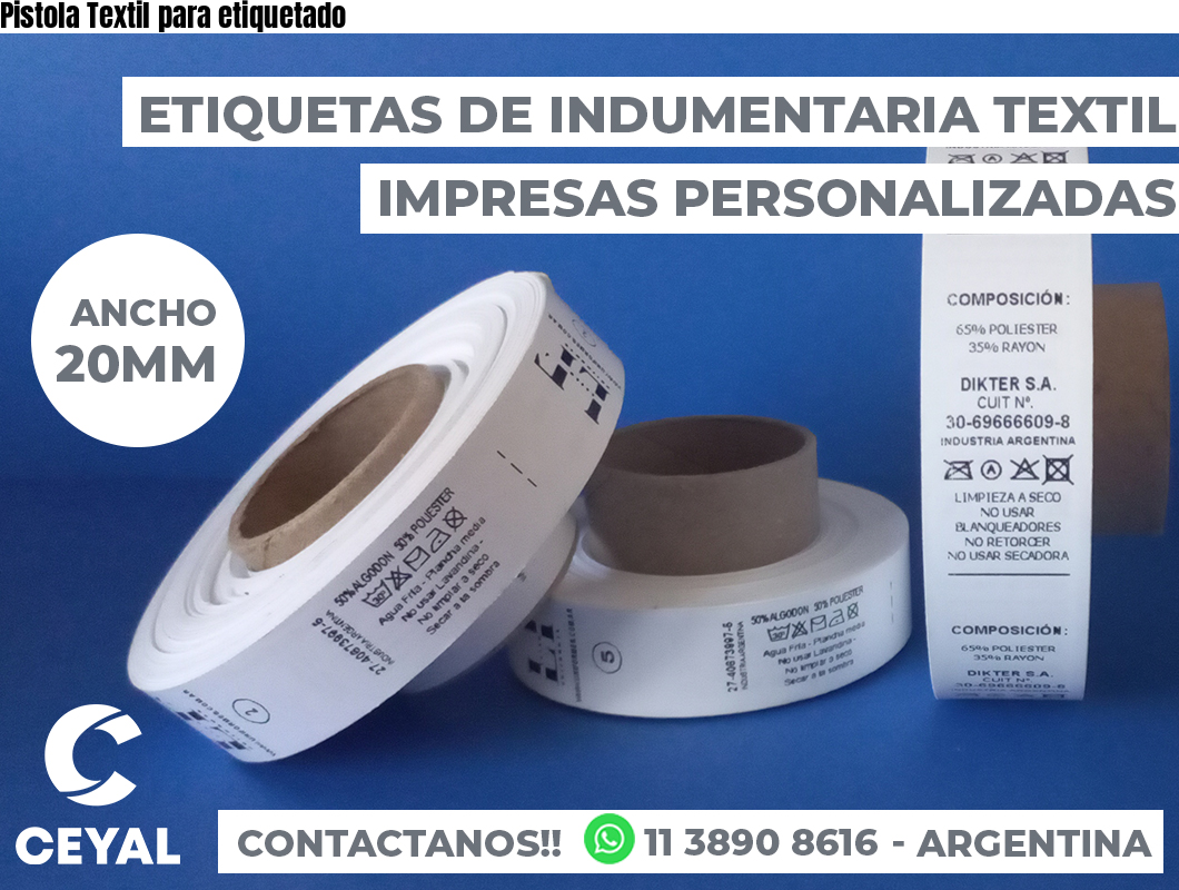 Pistola Textil para etiquetado