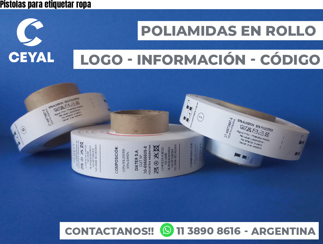 Pistolas para etiquetar ropa