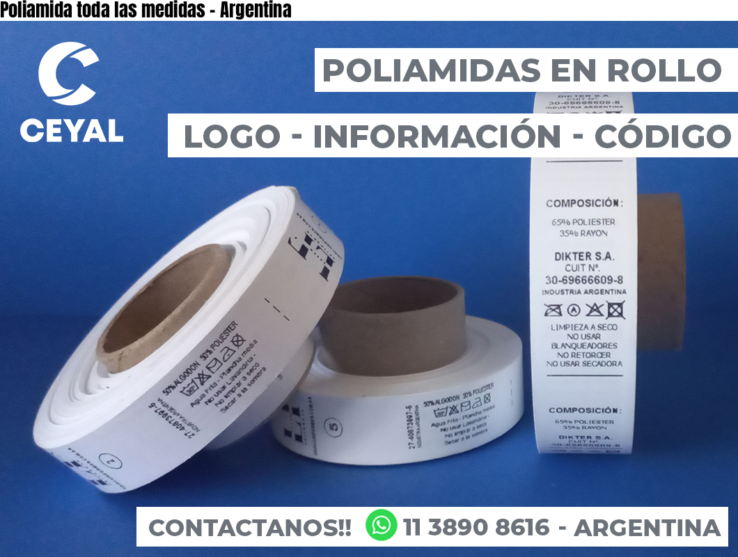 Poliamida toda las medidas - Argentina