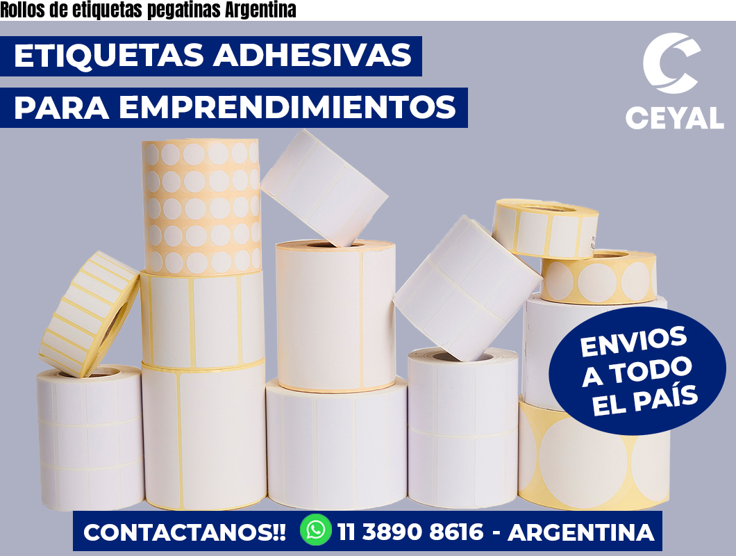 Rollos de etiquetas pegatinas Argentina