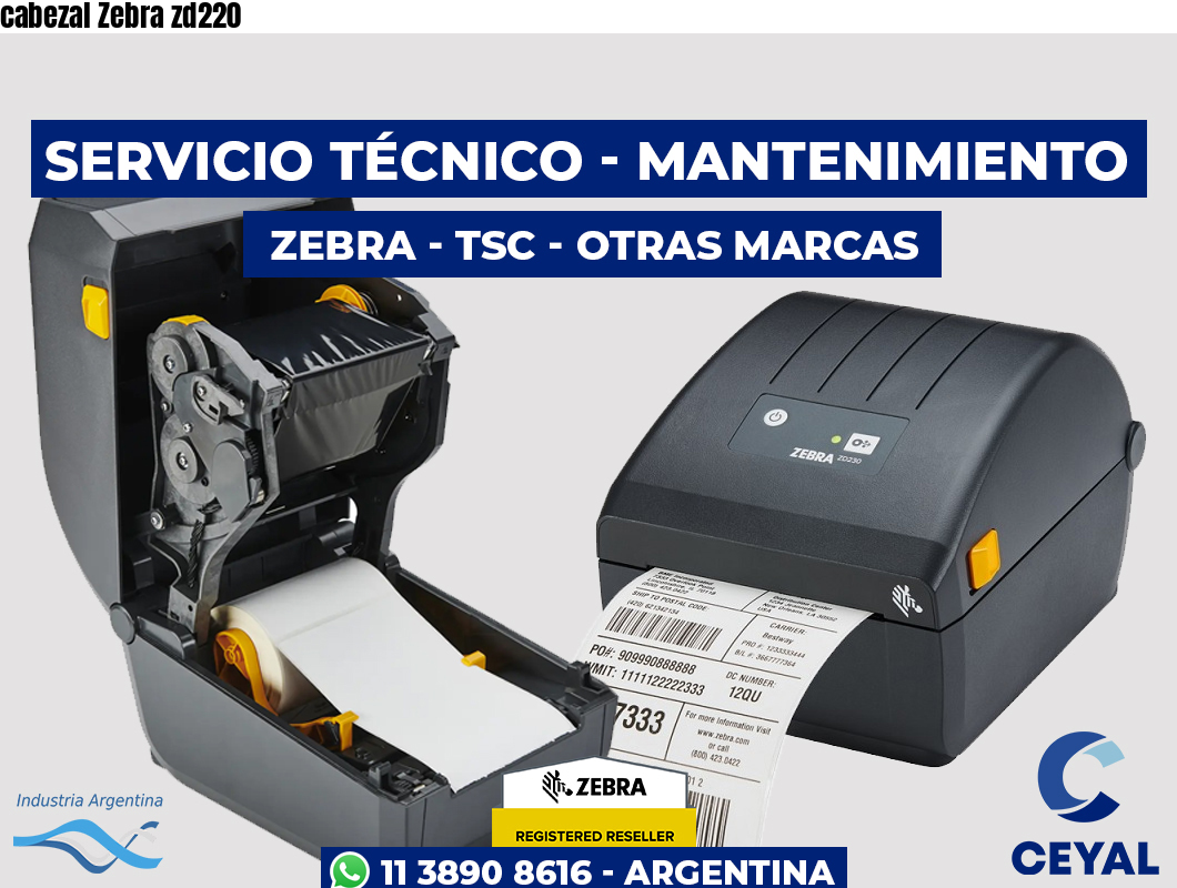 cabezal Zebra zd220
