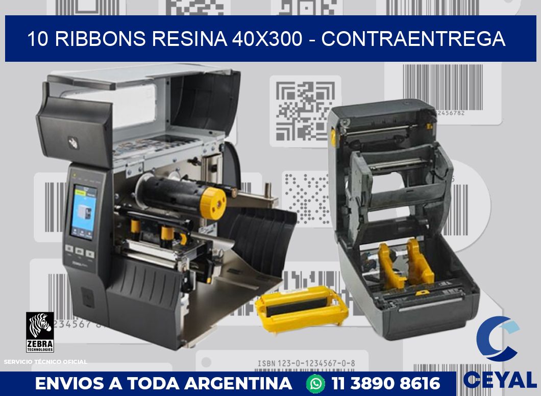 10 Ribbons resina 40x300 - contraentrega