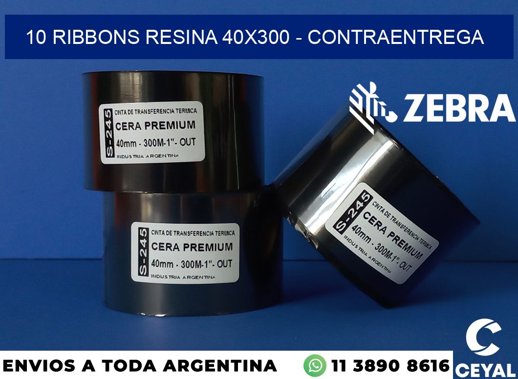 10 Ribbons resina 40x300 - contraentrega