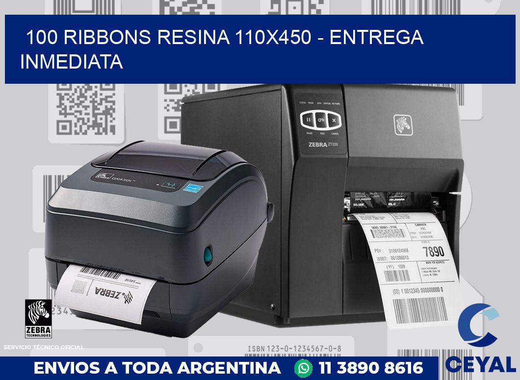 100 Ribbons resina 110x450 - Entrega inmediata