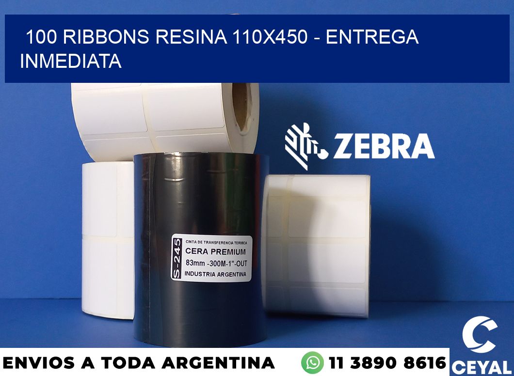 100 Ribbons resina 110x450 - Entrega inmediata