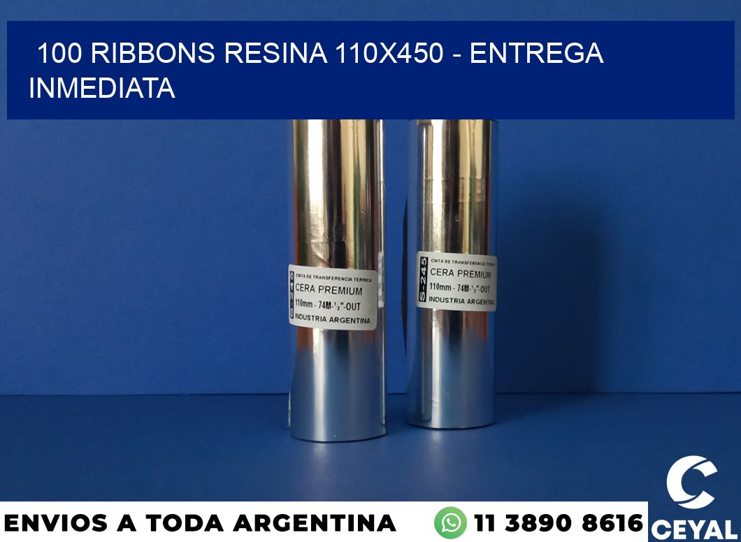 100 Ribbons resina 110×450 – Entrega inmediata