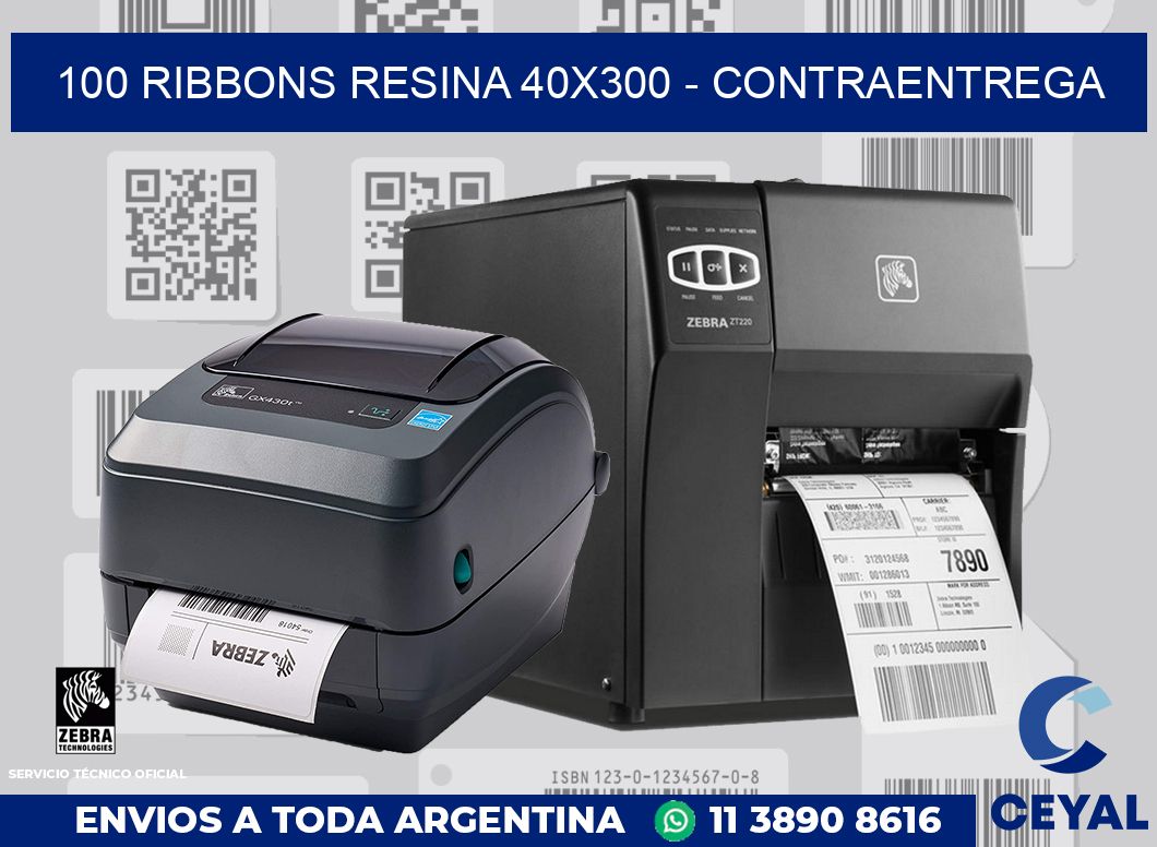 100 Ribbons resina 40x300 - contraentrega