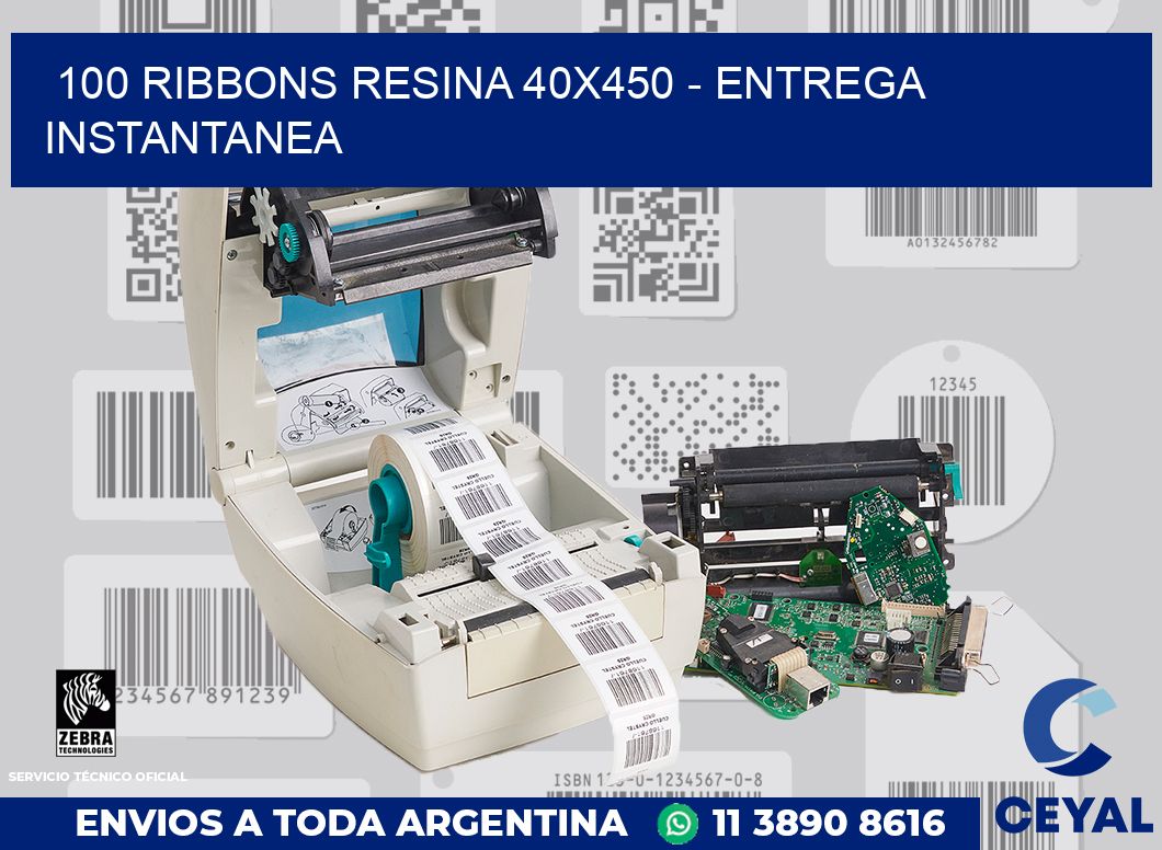 100 Ribbons resina 40x450 - entrega instantanea