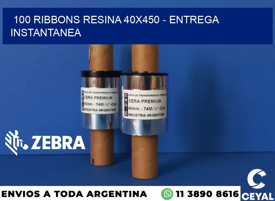 100 Ribbons resina 40x450 - entrega instantanea
