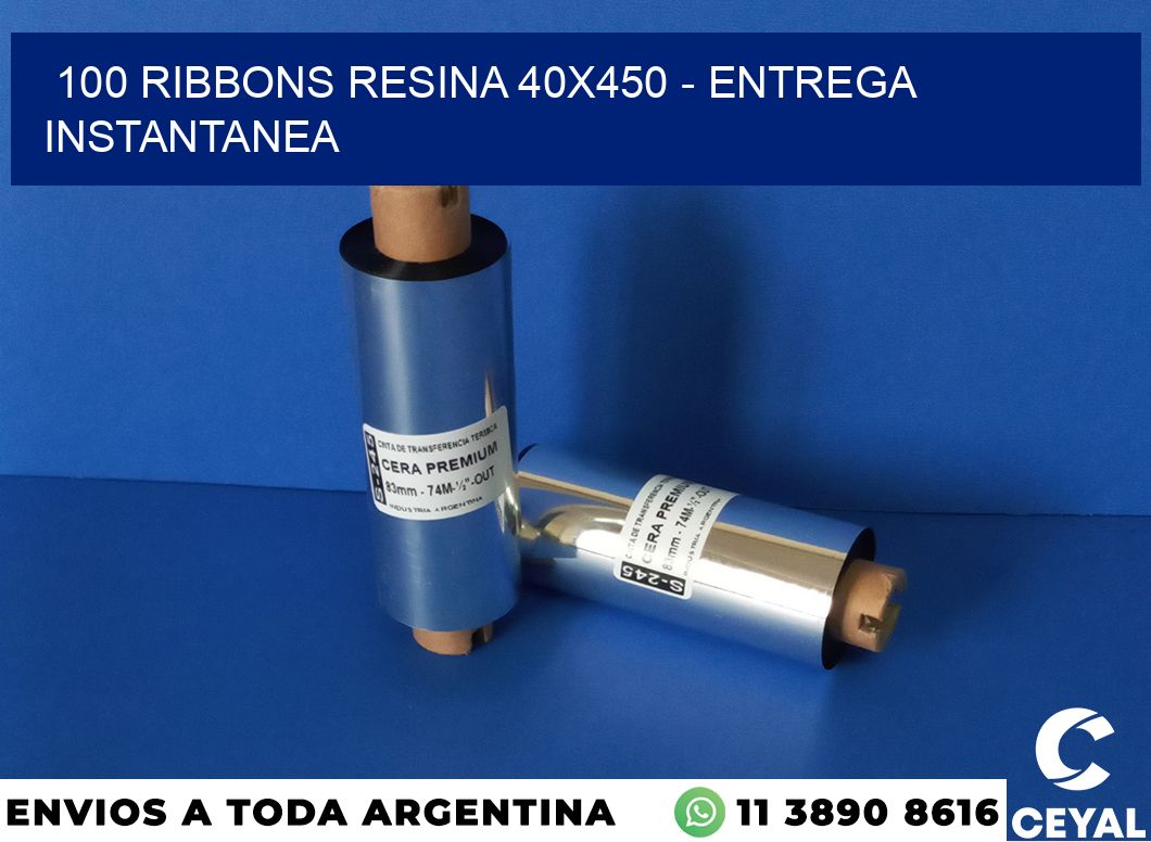 100 Ribbons resina 40×450 – entrega instantanea