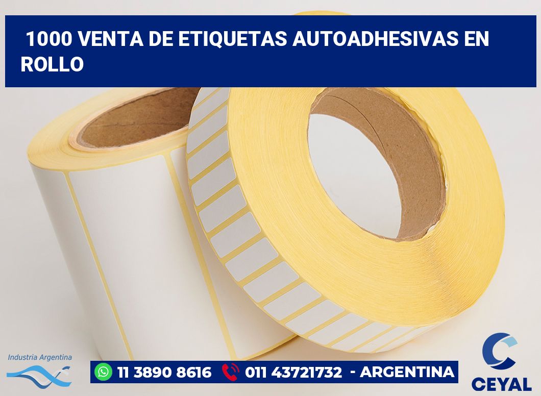 1000 Venta de etiquetas autoadhesivas en rollo