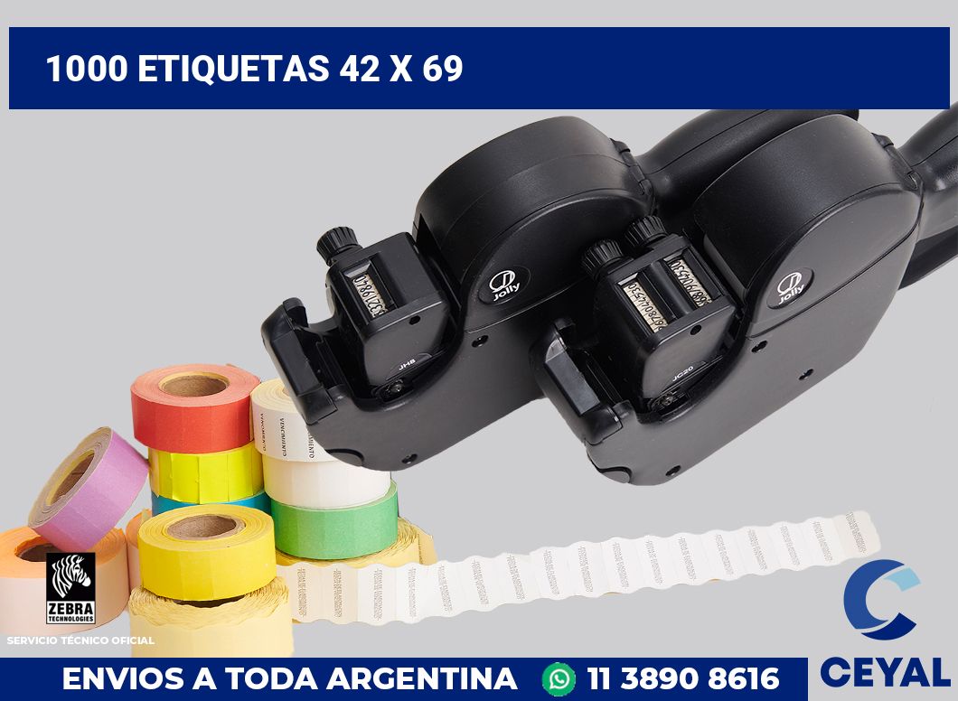 1000 etiquetas 42 x 69
