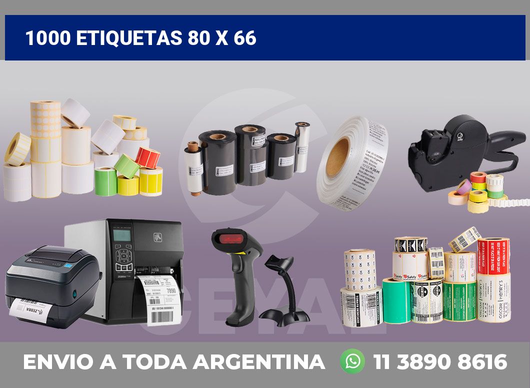 1000 etiquetas 80 x 66