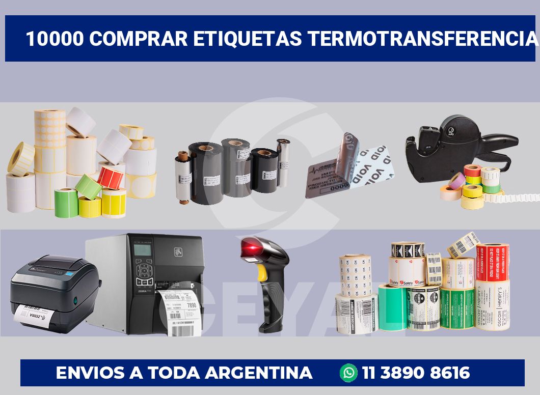 10000 Comprar etiquetas termotransferencia
