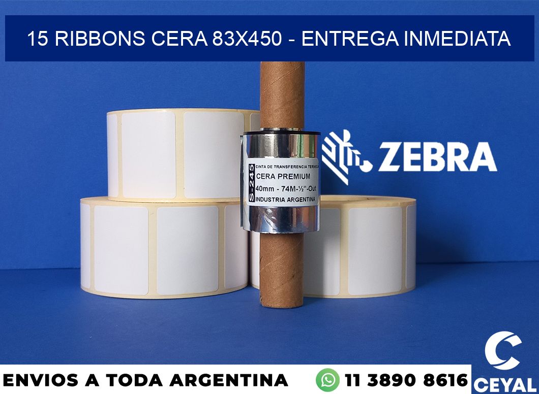 15 Ribbons cera 83x450 - Entrega inmediata