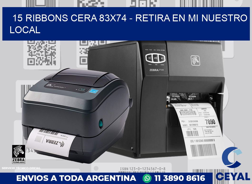 15 Ribbons cera 83x74 - retira en mi nuestro local