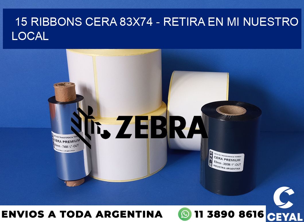 15 Ribbons cera 83x74 - retira en mi nuestro local