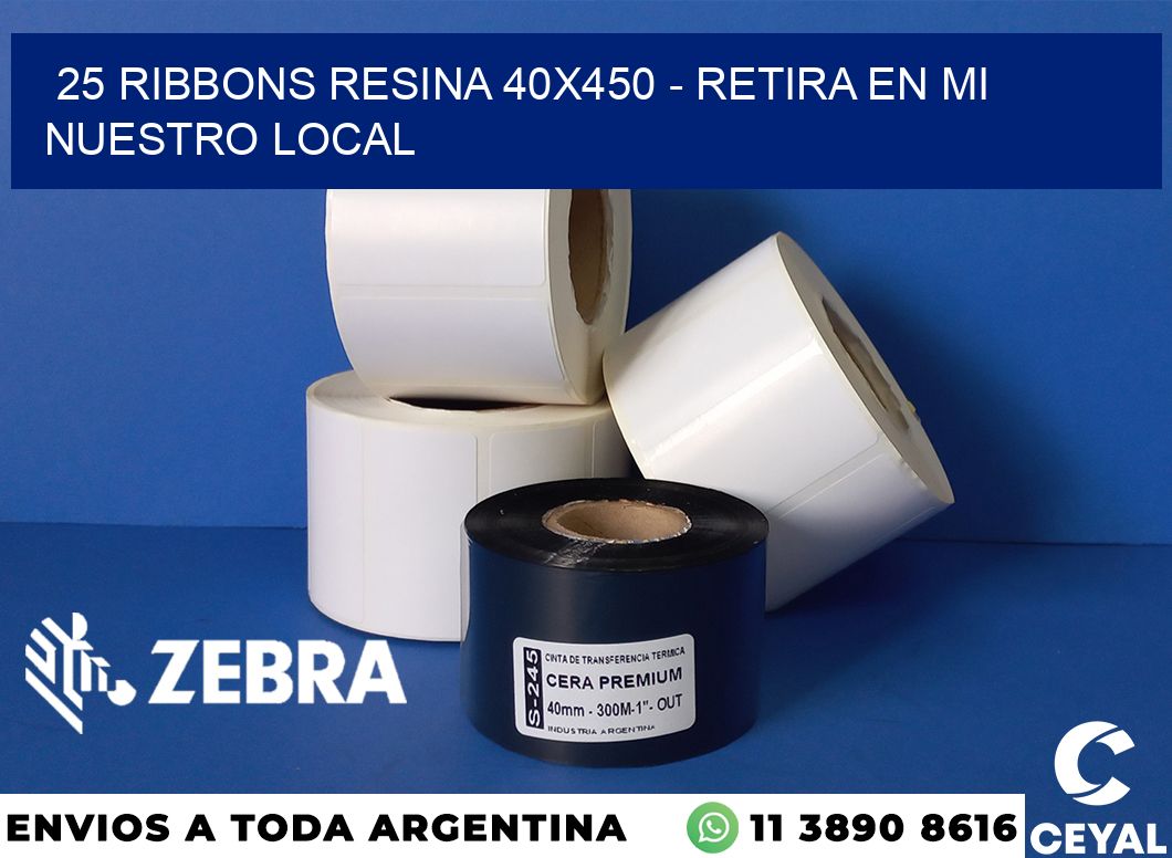 25 Ribbons resina 40x450 - retira en mi nuestro local