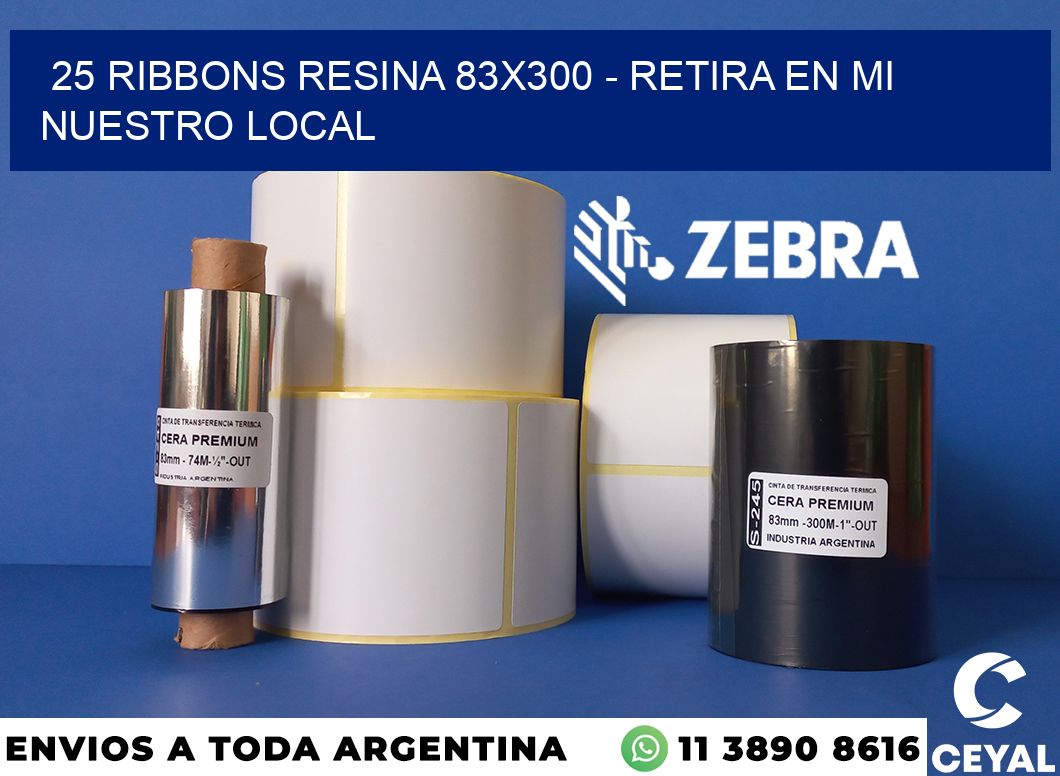25 Ribbons resina 83x300 - retira en mi nuestro local