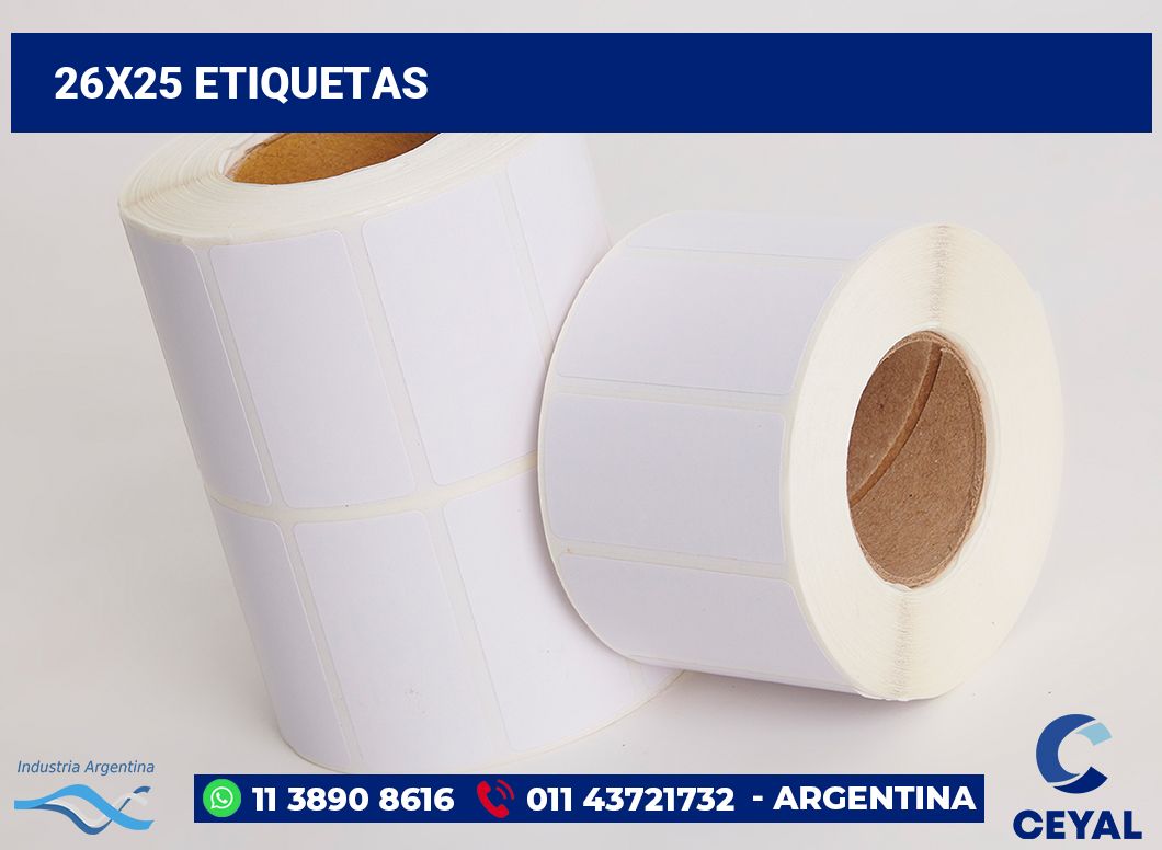 26x25 Etiquetas