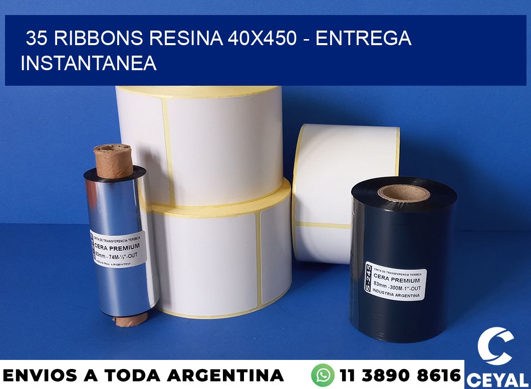 35 Ribbons resina 40×450 – entrega instantanea