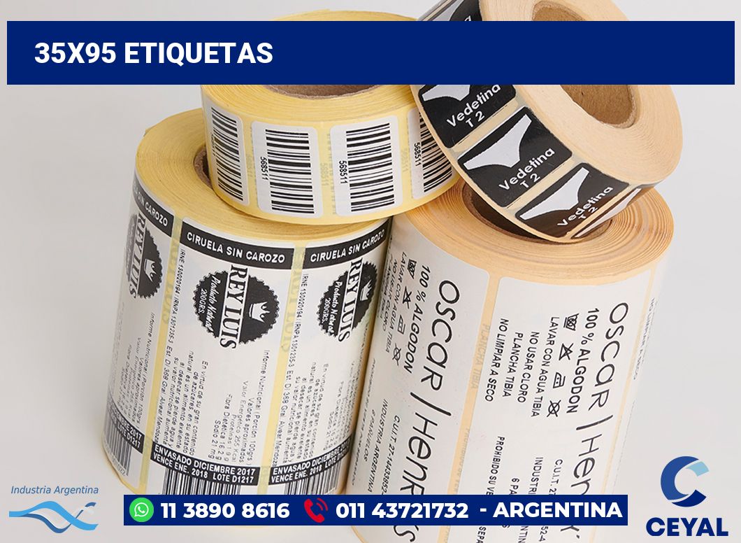 35x95 Etiquetas