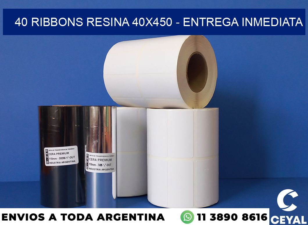 40 Ribbons resina 40×450 – Entrega inmediata
