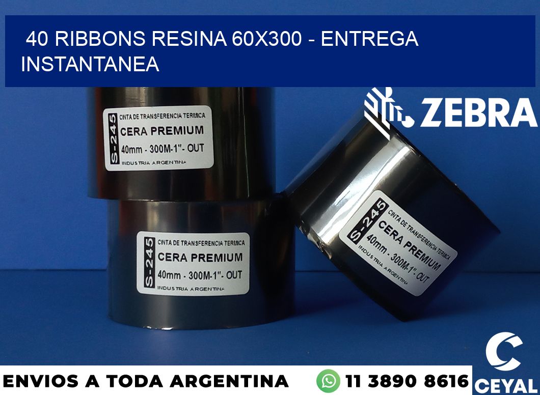 40 Ribbons resina 60x300 - entrega instantanea