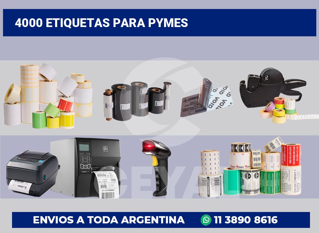 4000 Etiquetas para pymes