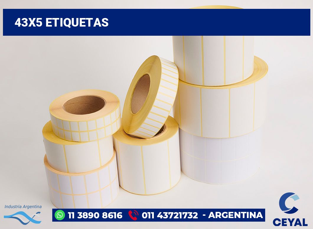 43x5 Etiquetas