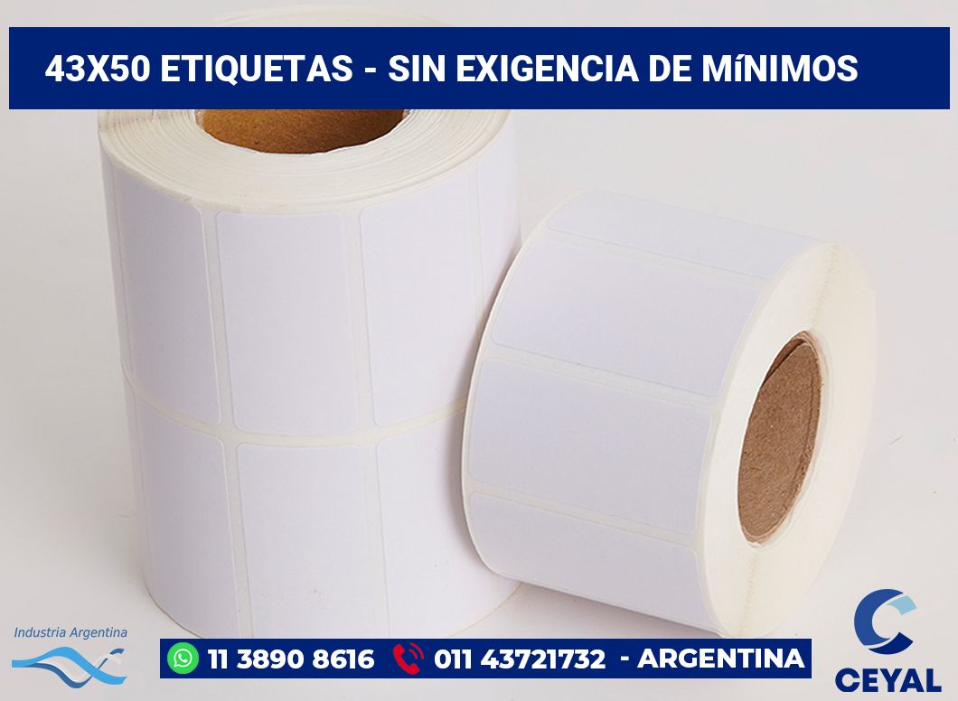 43x50 Etiquetas
