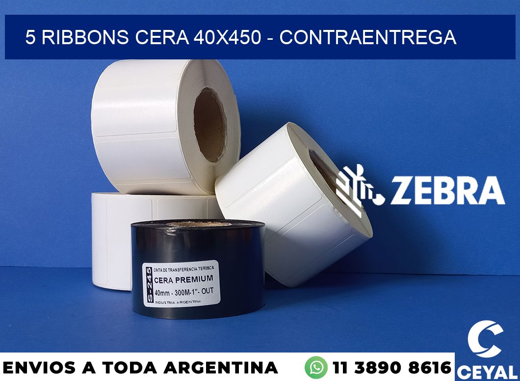 5 Ribbons cera 40x450 - contraentrega