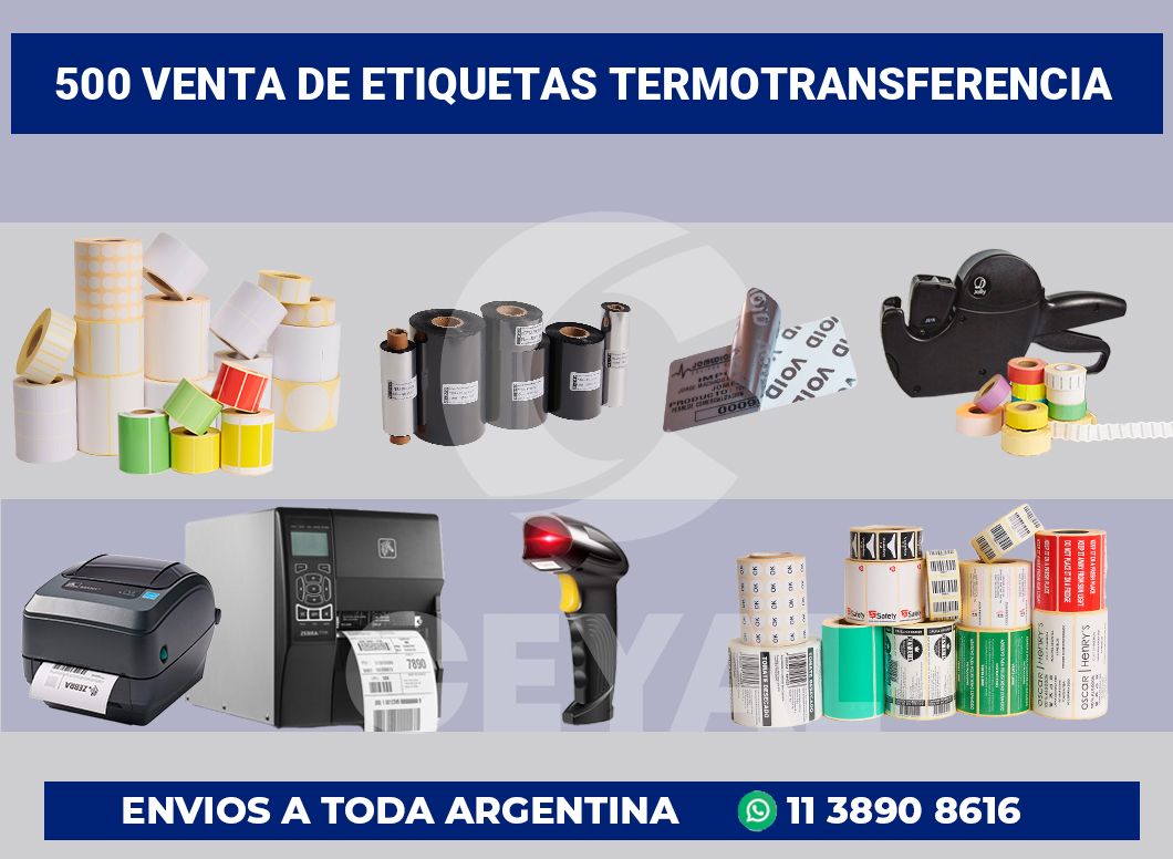 500 Venta de etiquetas termotransferencia