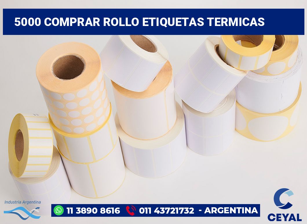 5000 Comprar rollo etiquetas termicas