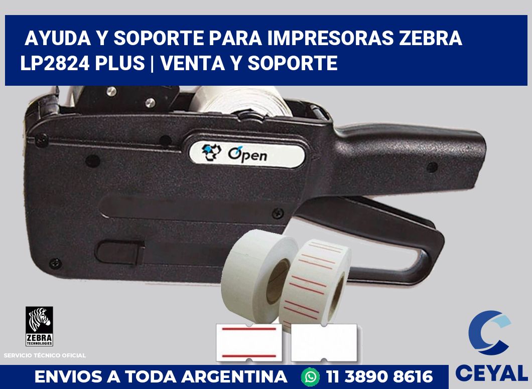 Ayuda y soporte para impresoras Zebra LP2824 Plus | Venta y soporte