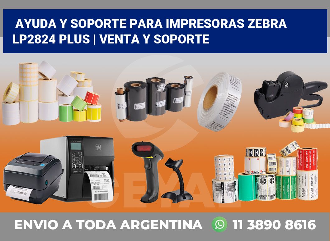 Ayuda y soporte para impresoras Zebra LP2824 Plus | Venta y soporte