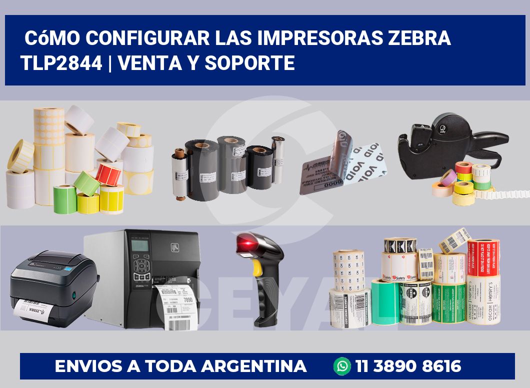 Cómo configurar las impresoras Zebra TLP2844 | Venta y soporte