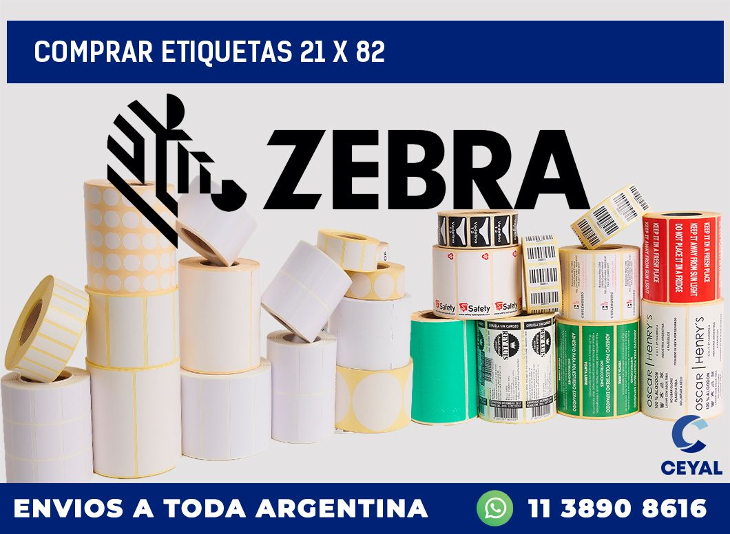 Comprar etiquetas 21 x 82