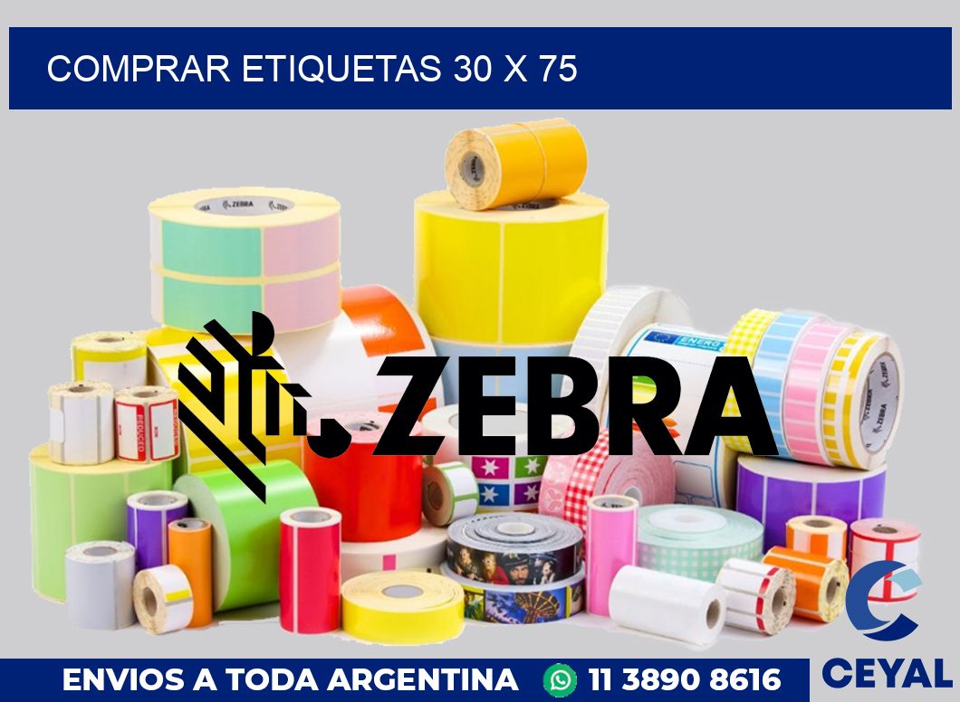 Comprar etiquetas 30 x 75
