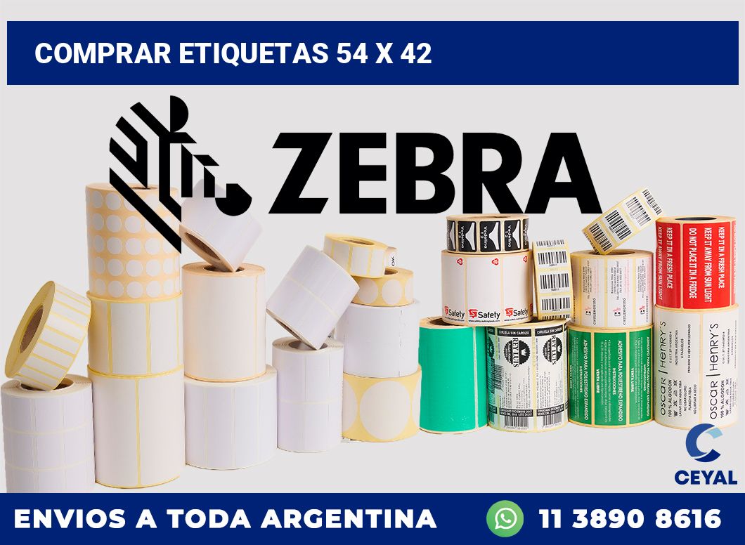 Comprar etiquetas 54 x 42