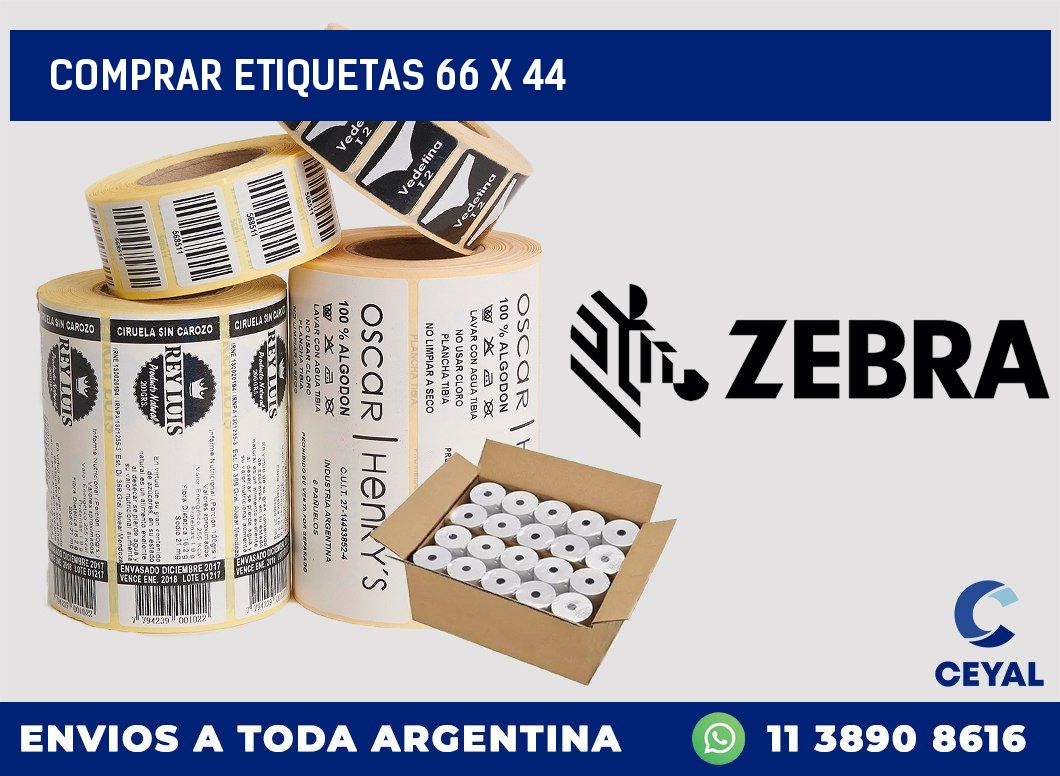 Comprar etiquetas 66 x 44