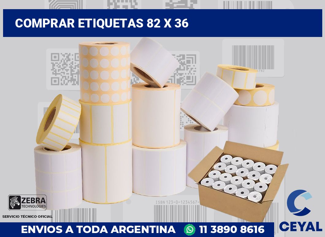 Comprar etiquetas 82 x 36