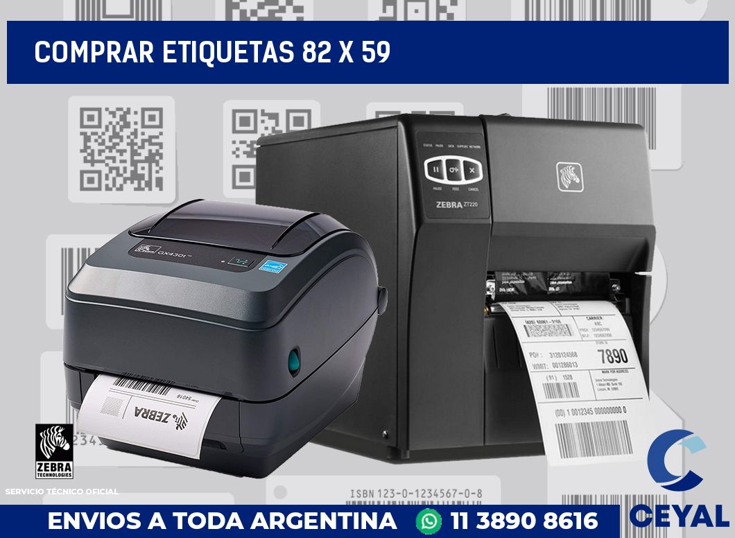 Comprar etiquetas 82 x 59